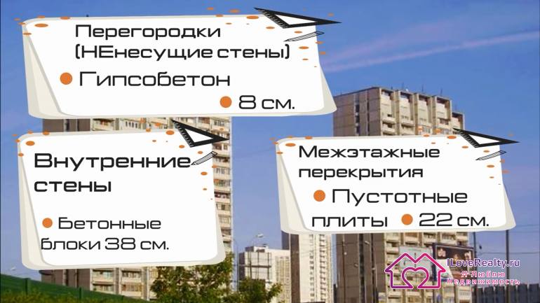 Особенность брежневок серии И-700-А является то, что несущих стен в квартирах, как и у остальных блочных сериях, практически нет, за исключением одной стены в трехкомнатной квартире